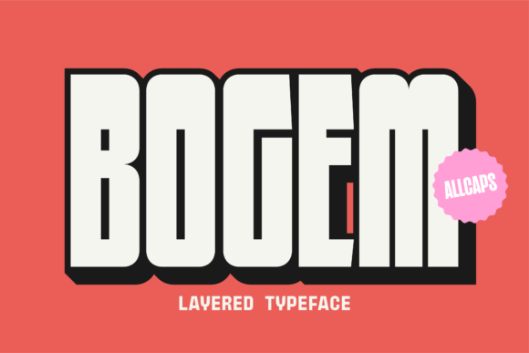 Bogem: A Bold and Thick Display Font for Editorial Design