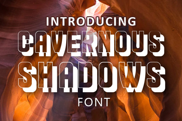 Cavernous Shadows: A Bold 3D Display Font for Web Design