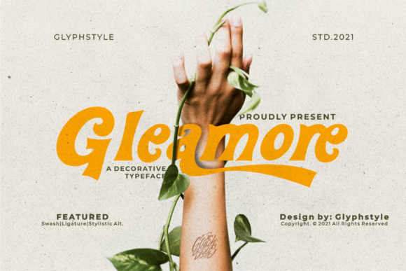 Discovering Gleamore: A Bold and Chic Typeface for Editorial Design