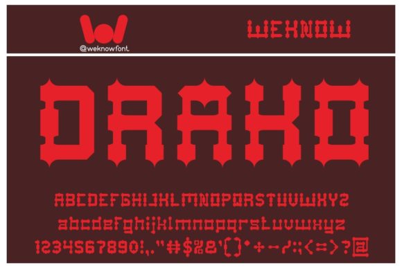 Drako Heart: A Bold Font for Creepy and Dramatic Designs