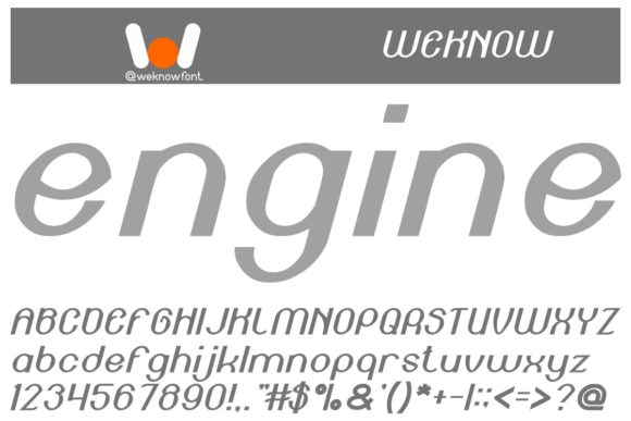 Engine Power: A Minimal and Neat Display Font for Creative Projects