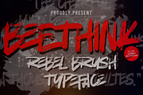 Enhance Your Brand with BeeThink: A Dramatic Display Font