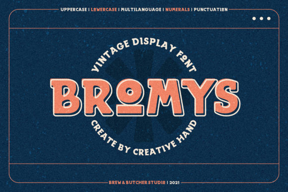 Enhance Your Brand with Bromys: A Bold, Vintage Font