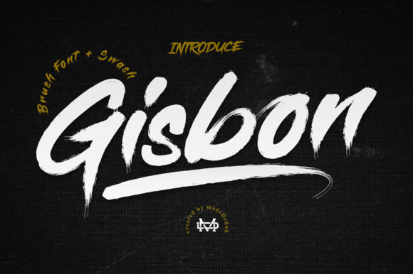 Gisbon: A Cool and Brushed Display Font for Editorial Design