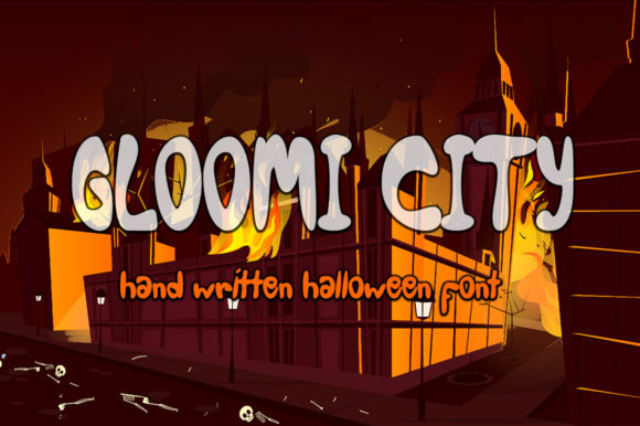Gloomi City: A Creepy and Fun Display Font for Editorial Design