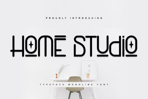 Home Studio: A Modern Display Font for Editorial Design