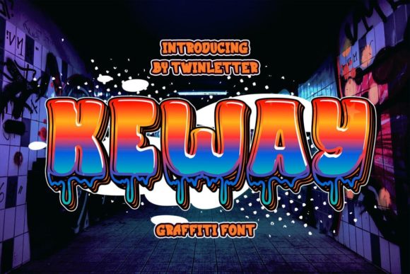 Keway: A Bold Graffiti Styled Display Font for Creative Brands