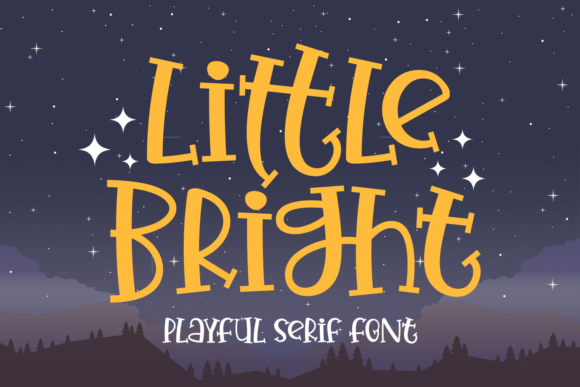 Little Bright Font: A Playful Display Typeface for Crafters