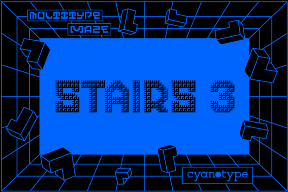 MultiType Maze Stairs 3: A Unique Font for Eye-Catching Campaigns