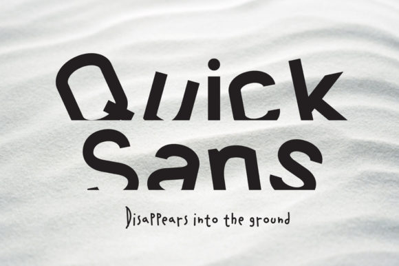 Quick Sans: A Modern Display Font for Eye-Catching Campaigns