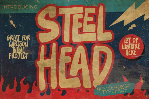 Steel Head: A Creepy, Street Art Font for Bold Branding