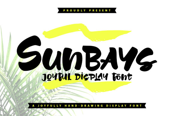 Sunbays: A Bold and Vibrant Display Font
