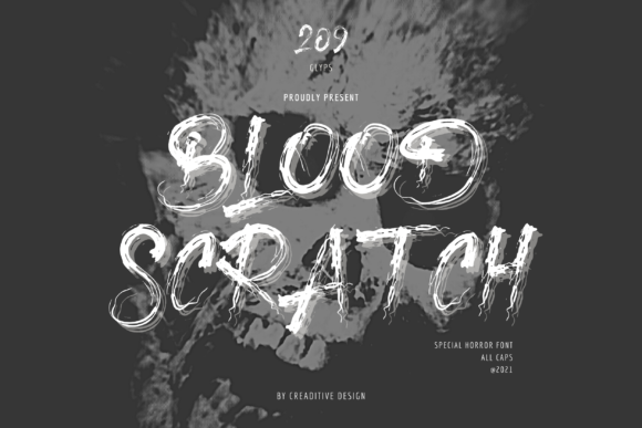 Using the Blood Scratch Display Font to Elevate Your Brand